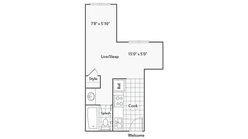 Floor plan Studio