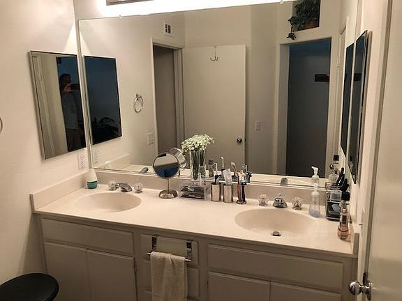 master full bath with double sinks