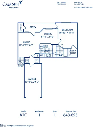 Floor plan A2C