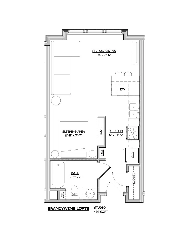 Floor plan Studio