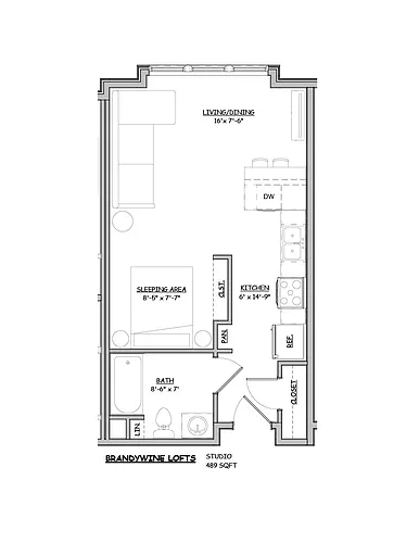 Floor plan Studio