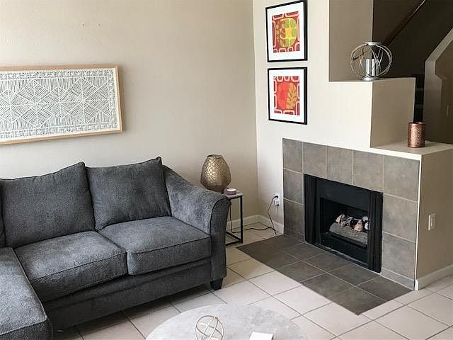Cozy fireplace