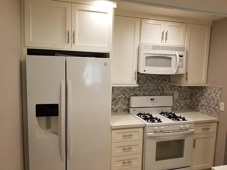 Refridgerator, Gas Stove, Microwave