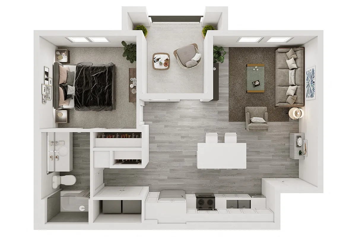 Floor plan One Bedroom