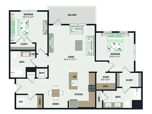 Floor plan B3