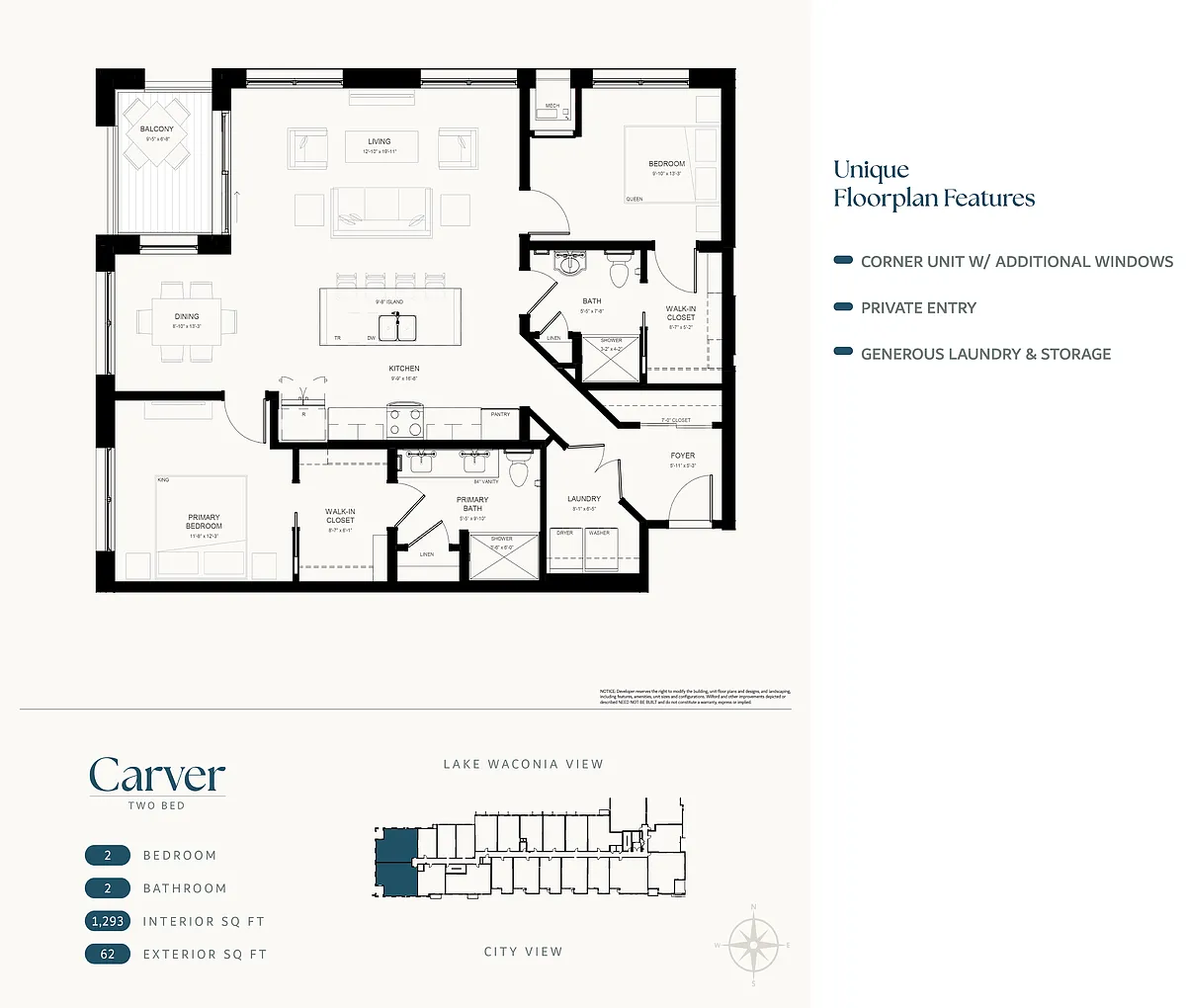 Floor plan Carver