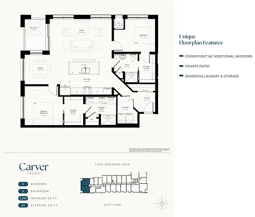 Floor plan Carver