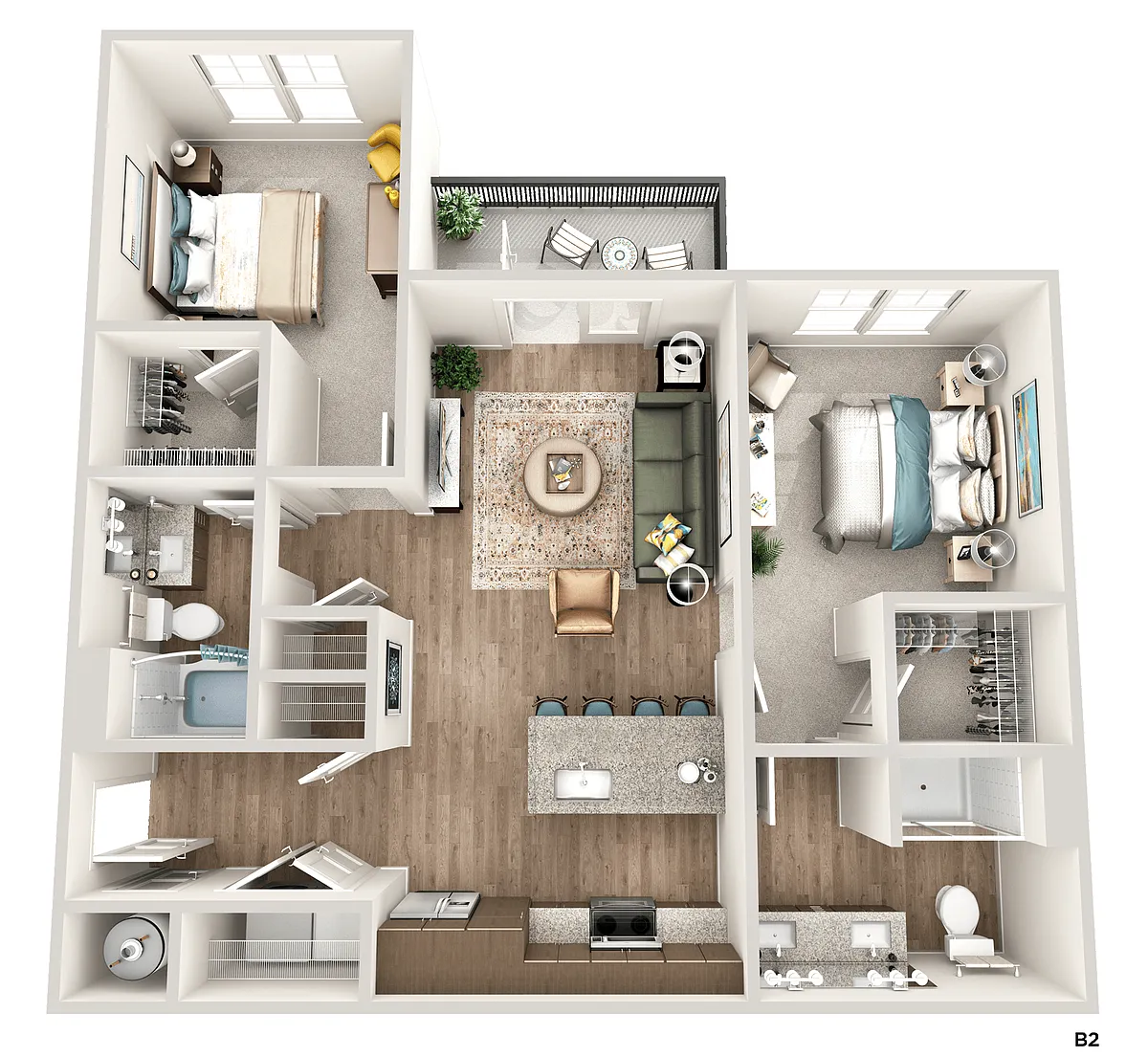 Floor plan B2
