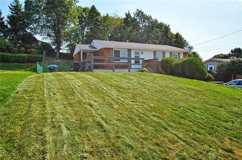 Large front yard..