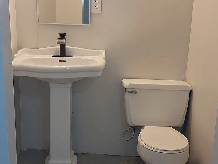 half bath in basement