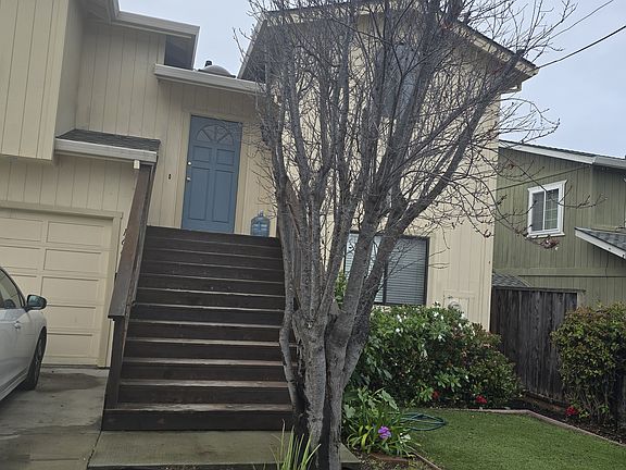Even on a cloudy day, this home is still pretty.