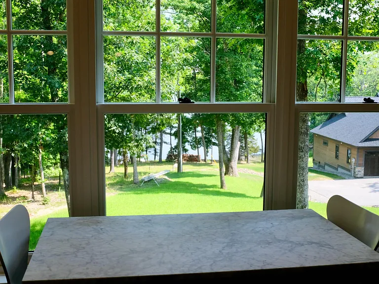 View from dining room/living room windows