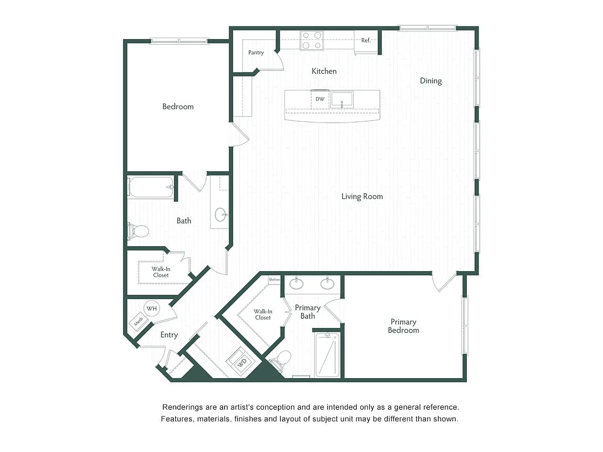 Floor plan Kahlo - Penthouse