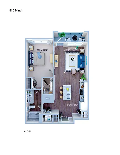 Floor plan A13