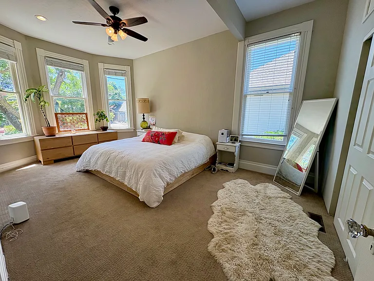 Master bedroom with walk-in closet. 1st Floor