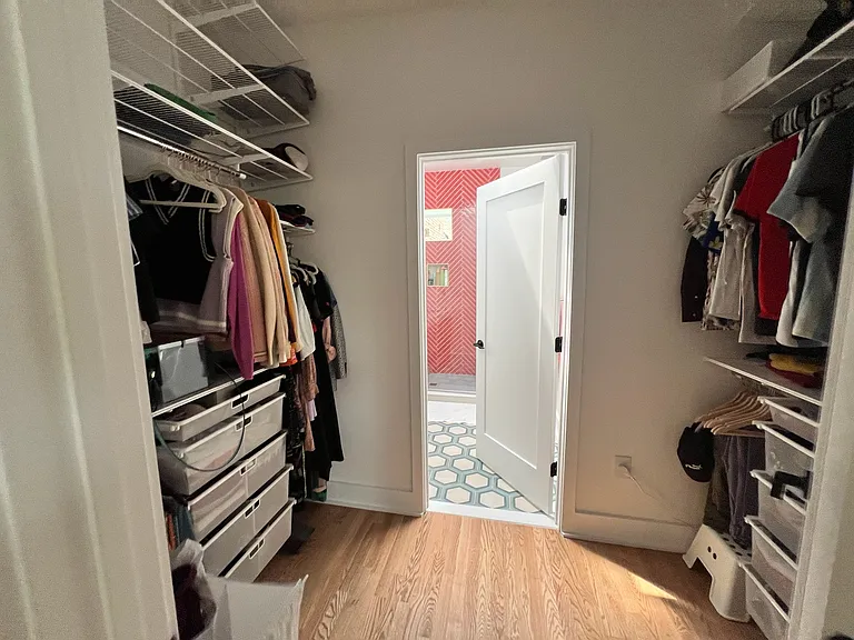 walk in closet -- fully laid out
