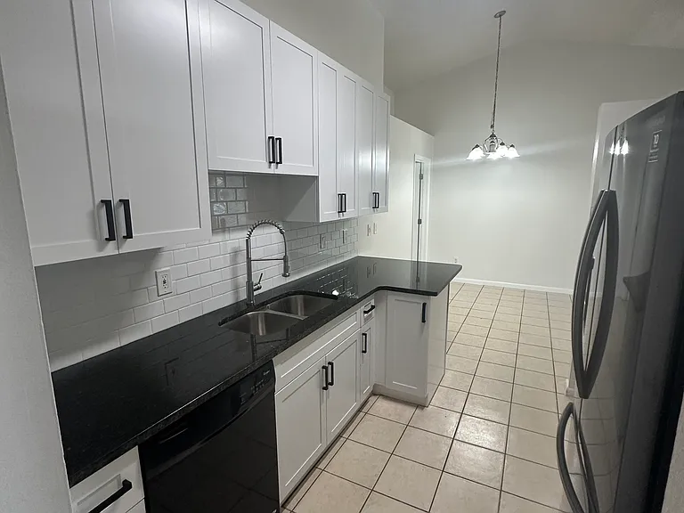 Kitchen view from hallway.