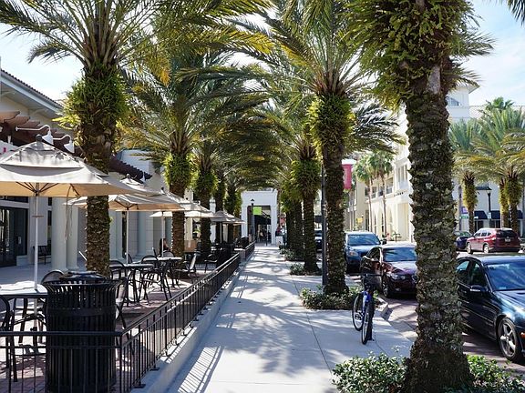 Shopping and restaurant street