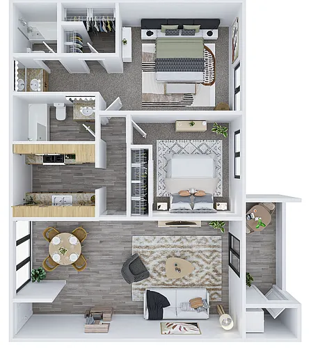 Floor plan Two Bedroom