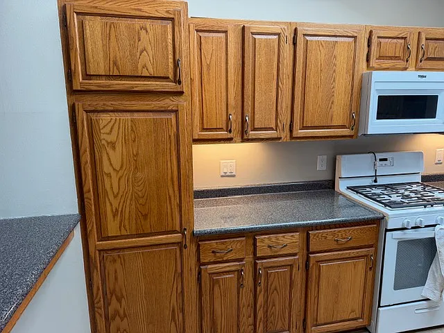 Cabinets cleaned, shined and in great shape