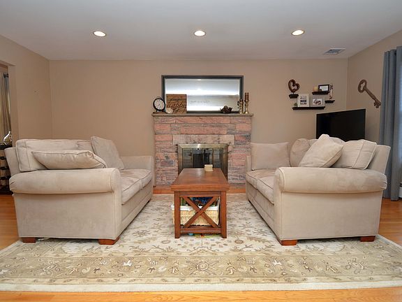 Living Room with Fireplace 