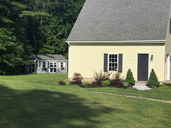 side of garage & shed