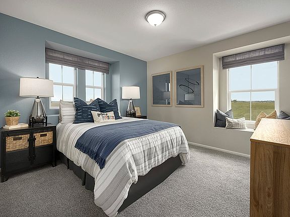 Low-VOC carpeting at bedrooms