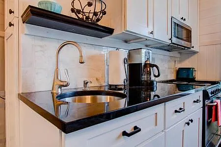 Beautiful kitchen with granite counters and stainless appliances