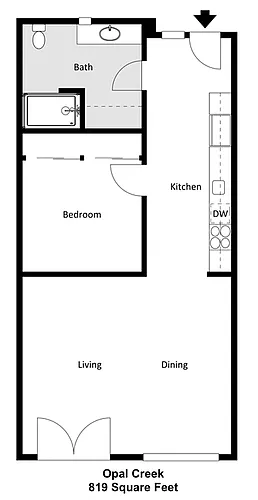 Floor plan Opal Creek