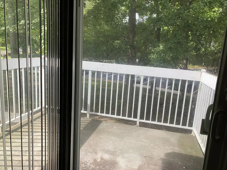 Balcony right outside of living room