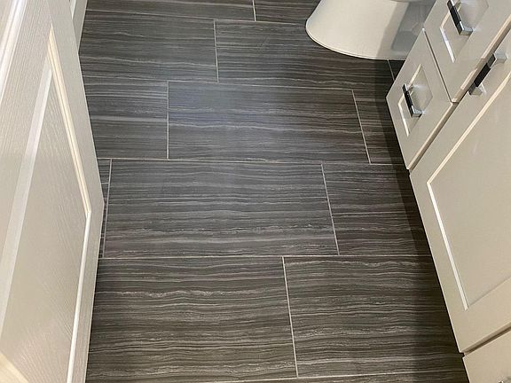 upstairs bathroom floor