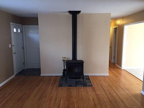 Living Room with wood stove
