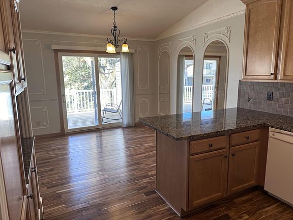 Dining room with eat in kitchen