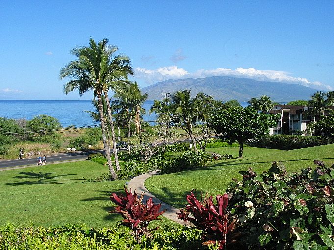 Walk this path from our patio to Kamaole Beach III or nearby shops and restaurants