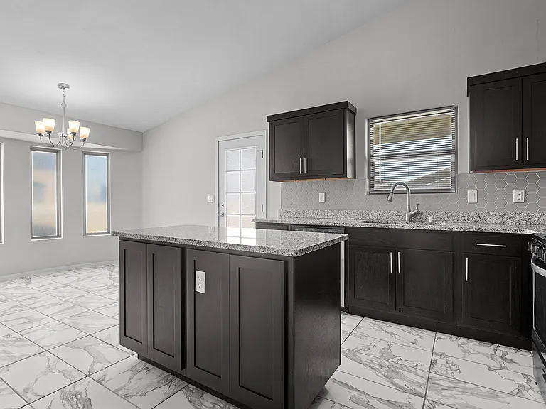kitchen with central island