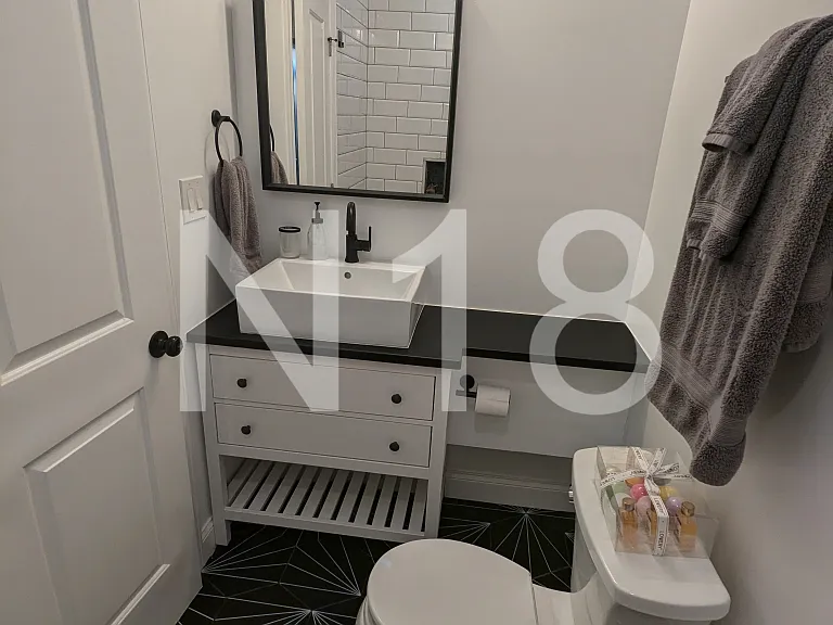 Second full bathroom with walk-in shower