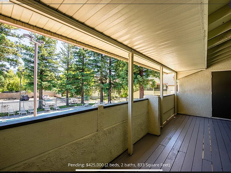 Generously sized patio.