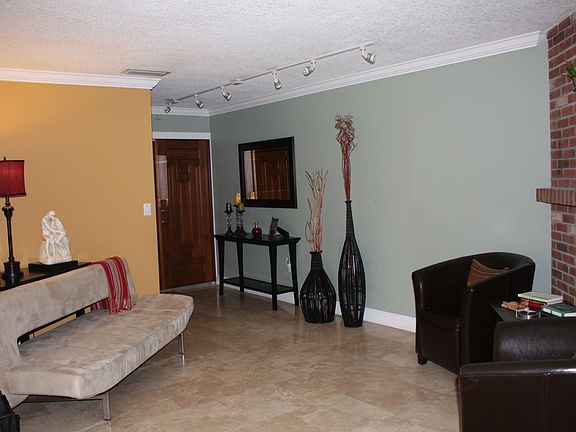 view of front door and living rom