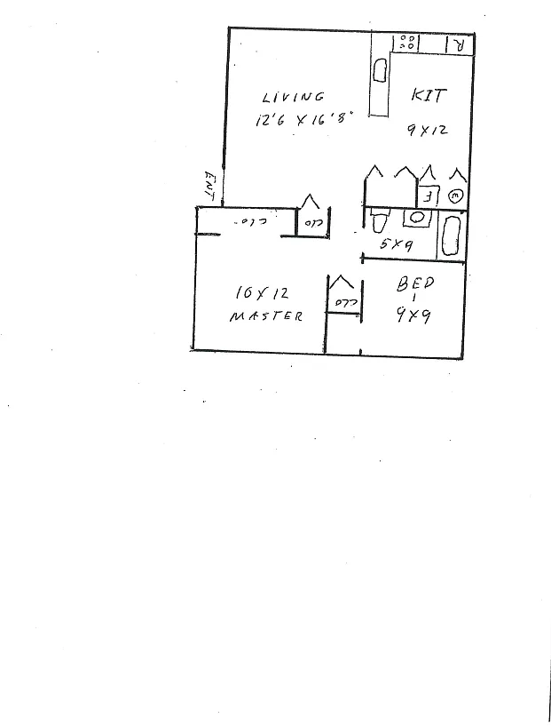 Floor plan 2 Bedroom Accessible