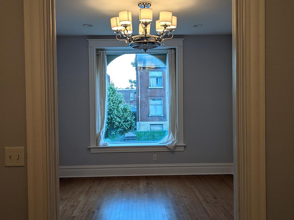 In dining room looking into living room