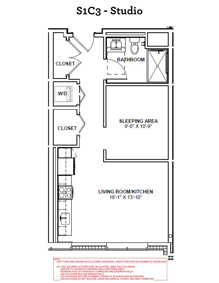 Floor plan S1C3
