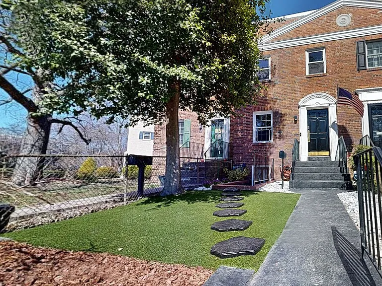 View from sidewalk