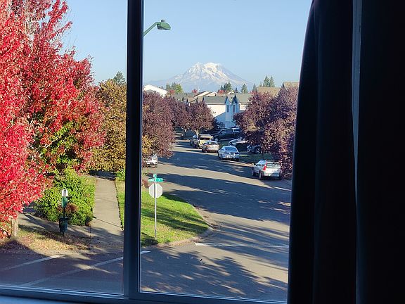 Mt. Rainier view from main bedroom