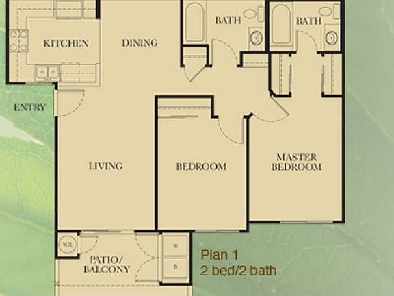 Two Bed/Two Bath