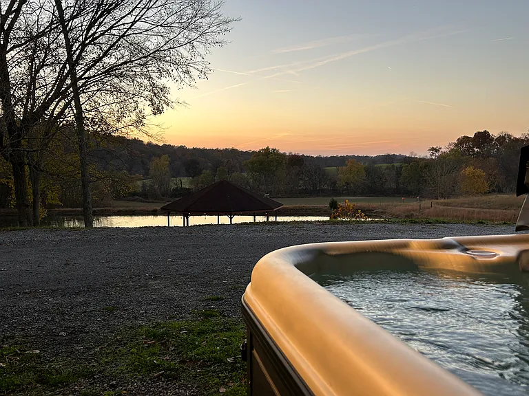View from the hot tub