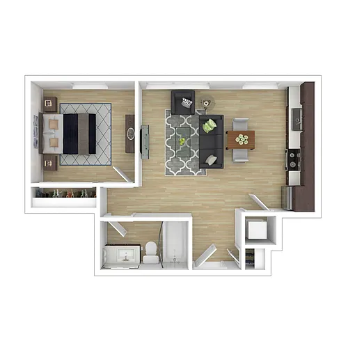 Floor plan 1B-I