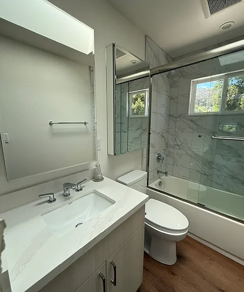 Hallway bathroom