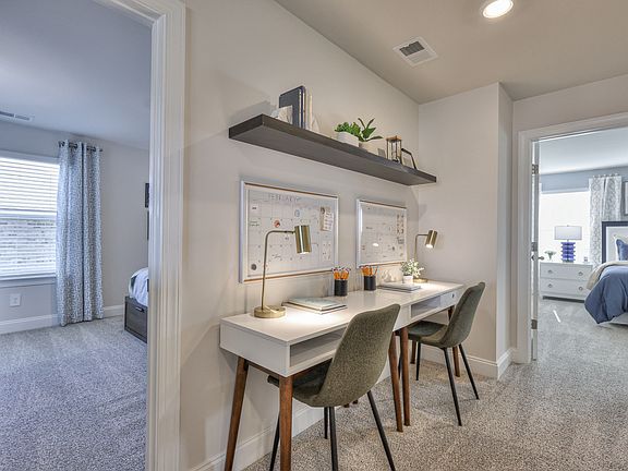 The upstairs lofts gives kids a place to study.