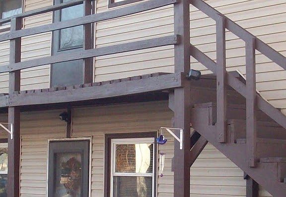 View from outside of apartment building