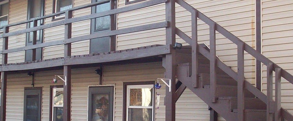 View from outside of apartment building